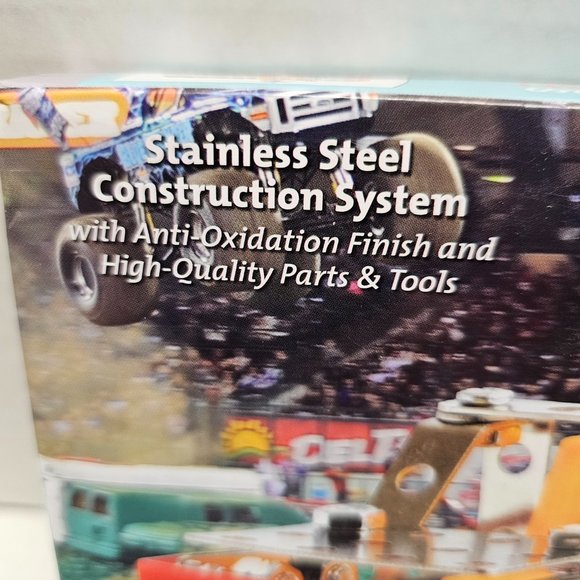 New Monster Truck Construction Set #6269 Stainless Steel 94pcs Pullback Motor - Picture 4 of 13